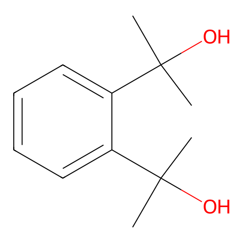 Di-(2hydroxy-2-propyl)benzene structure