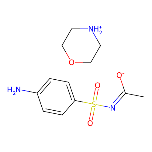 Acetamide, N-((4-aminophenyl)sulfonyl)-, compd. with morpholine (1:1) structure