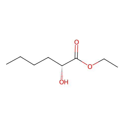 Ethyl (r)-(-)-alpha-hydroxyhexanoate structure