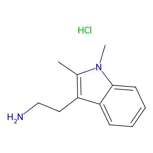 2-(1,2-Dimethyl-1H-indol-3-yl)-ethylamine hydrochloride structure