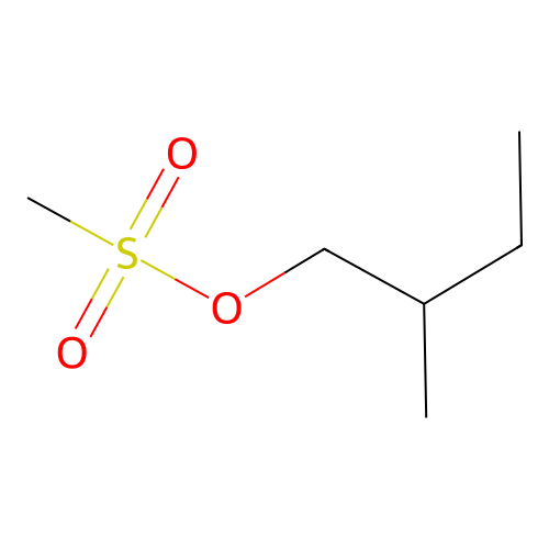 2-Methylbutyl methanesulfonate structure