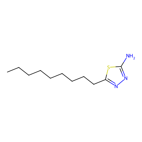 5-Nonyl-1,3,4-thiadiazol-2-amine structure