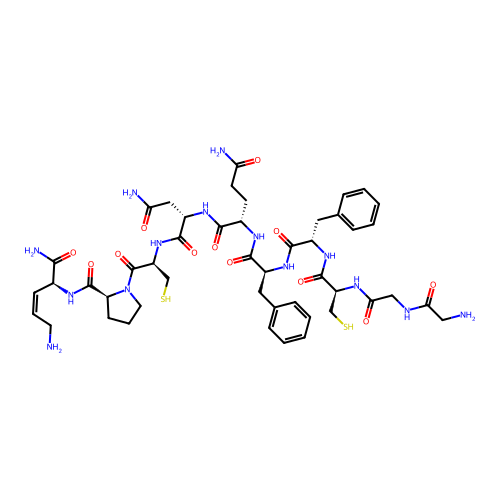 Vasopressin, 2-gly-9-des-gly-2-phe-8-orn- structure