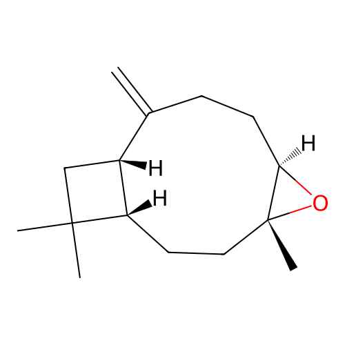 (1S,4R,6R,10S)-4,12,12-trimethyl-9-methylidene-5-oxatricyclo[8.2.0.04,6]dodecane structure