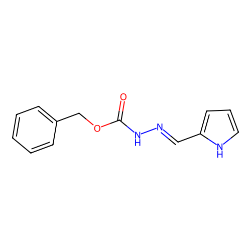 benzyl N-(1H-pyrrol-2-ylmethylideneamino)carbamate structure