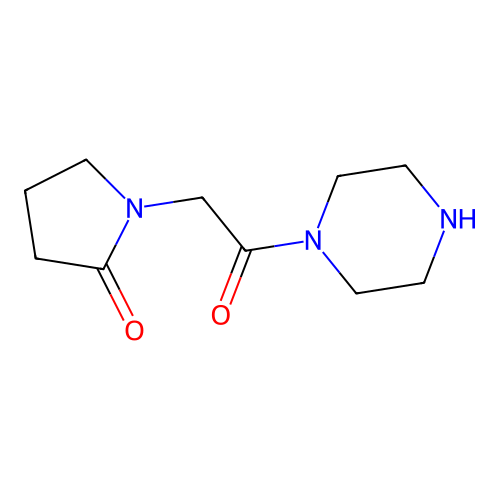 1-[2-Oxo-2-(1-piperazinyl)ethyl]-2-pyrrolidinone structure
