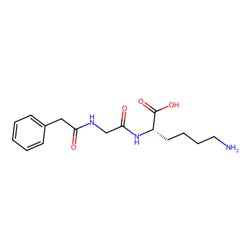 (S)-6-Amino-2-(2-(2-phenylacetamido)acetamido)hexanoic acid structure