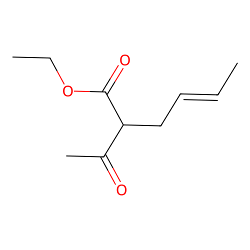ethyl (E)-2-acetylhex-4-enoate structure