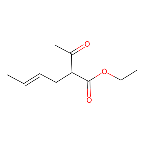 Ethyl 2-acetylhex-4-enoate structure