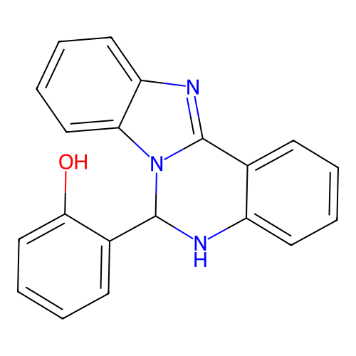 2-(5,6-Dihydro[1,3]benzimidazo[1,2-C]quinazolin-6-YL)phenol structure
