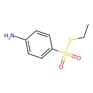 Benzenesulfonothioic acid, 4-amino-, S-ethyl ester structure