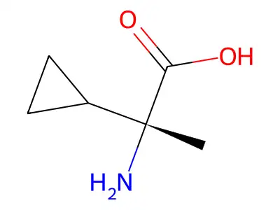 2-氨基-2-环丙基丙酸 structure