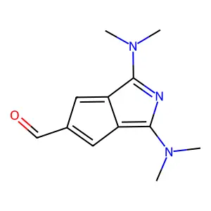 2-Azapentalene, 1,3-bis(dimethylamino)-5-carboxaldehyde- structure