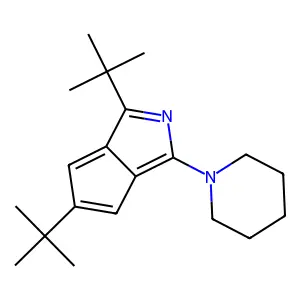 2-Azapentalene, 1,5-di(tert-butyl)-3-piperidinyl)- structure