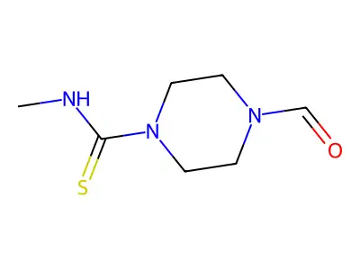 4-formyl-N-methylpiperazine-1-carbothioamide structure