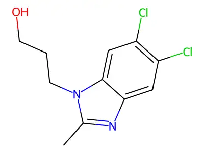 5,6-二氯-2-甲基-1H-苯并咪唑-1-丙醇 structure