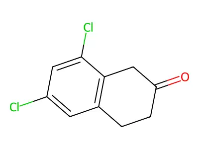 6,8-Dichloro-2-tetralone structure