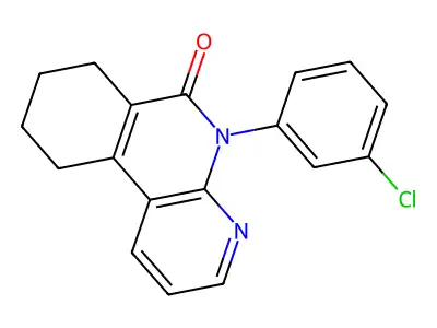 5-(3-Chlorophenyl)-7,8,9,10-tetrahydrobenzo[c][1,8]naphthyridin-6-one structure