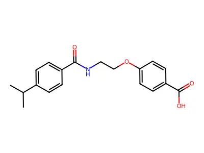 4-(2-(4-Isopropylbenzamido)ethoxy)benzoic acid structure