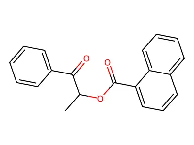 1-Oxo-1-phenylpropan-2-yl naphthalene-1-carboxylate structure