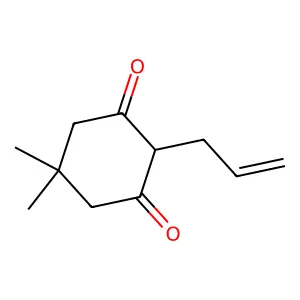 5,5-Dimethyl-2-prop-2-enylcyclohexane-1,3-dione structure