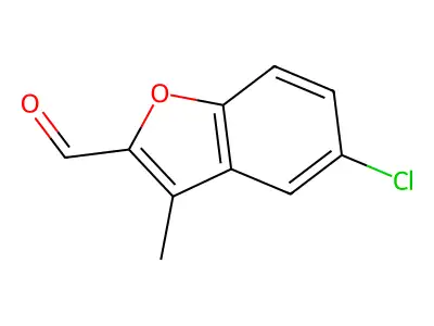 5-Chloro-3-methyl-1-benzofuran-2-carbaldehyde structure