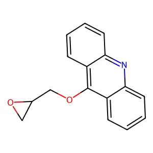 Acridine, 9-(oxiranylmethoxy)- structure