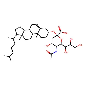 N-乙酰神经氨酰胆甾醇 structure