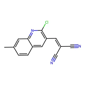 2-[(2-Chloro-7-methylquinolin-3-yl)methylidene]propanedinitrile structure