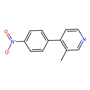 Pyridine, 3-methyl-4-(4-nitrophenyl)- structure