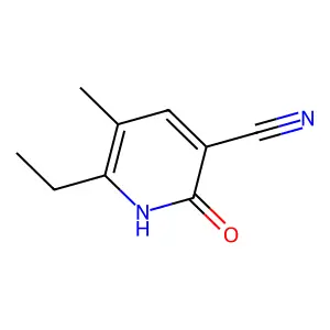 6-Ethyl-5-methyl-2-oxo-1,2-dihydropyridine-3-carbonitrile structure