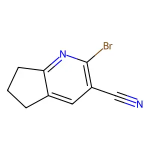 2-Bromo-6,7-dihydro-5H-cyclopenta[b]pyridine-3-carbonitrile structure