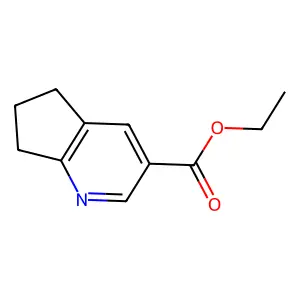 Ethyl 6,7-dihydro-5H-cyclopenta[b]pyridine-3-carboxylate structure