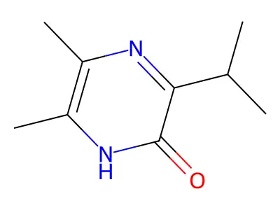 2(1H)-Pyrazinone, 5,6-dimethyl-3-(1-methylethyl)- structure