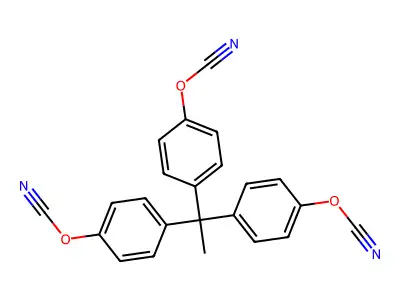 1,1,1-Tris(4-cyanatophenyl)ethane structure