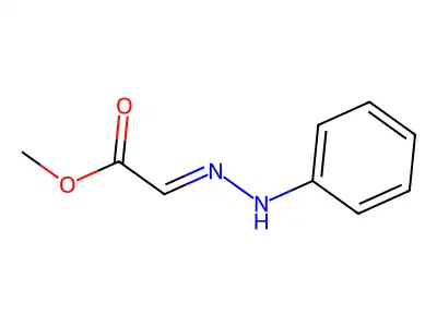 Acetic acid, (phenylhydrazono)-, methyl ester structure