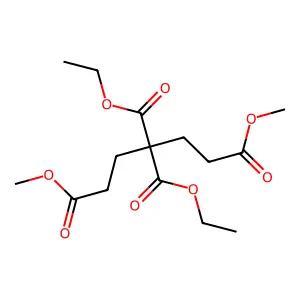 1,3,3,5-Pentanetetracarboxylic acid, 3,3-diethyl 1,5-dimethyl ester structure