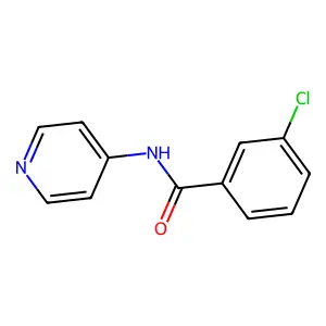3-chloro-N-(pyridin-4-yl)benzamide structure