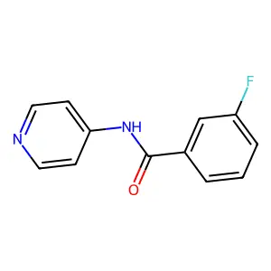 3-fluoro-N-(pyridin-4-yl)benzamide structure