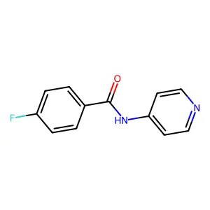 4-fluoro-N-(pyridin-4-yl)benzamide structure