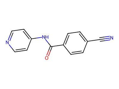 Benzamide, 4-cyano-N-4-pyridinyl- structure