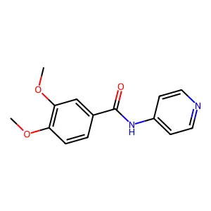 3,4-dimethoxy-N-(pyridin-4-yl)benzamide structure