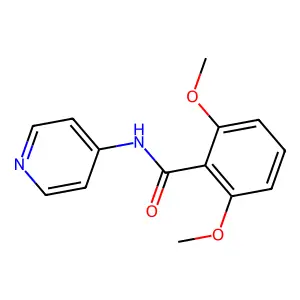 2,6-dimethoxy-N-pyridin-4-ylbenzamide structure
