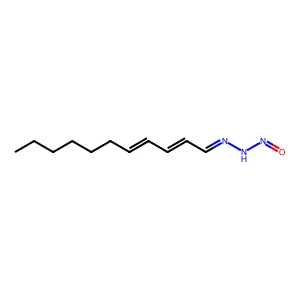 2,4-Undecadienal, 2-nitrosohydrazone structure