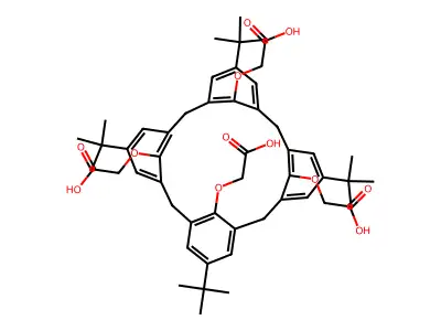 4-TERT-BUTYLCALIX[4!ARENE TETRAACETIC ACID structure