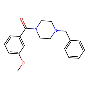 (4-Benzylpiperazin-1-yl)(3-methoxyphenyl)methanone structure