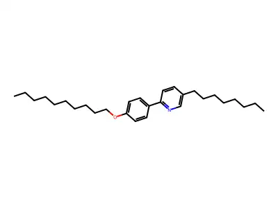 Pyridine, 2-[4-(decyloxy)phenyl]-5-octyl- structure