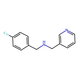 N-(4-fluorobenzyl)-1-(pyridin-3-yl)methanamine structure