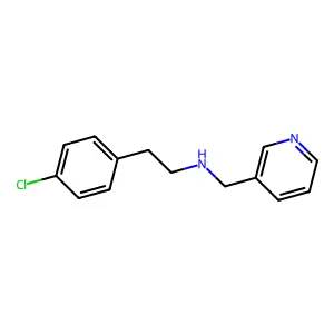 2-(4-chlorophenyl)-N-(pyridin-3-ylmethyl)ethanamine structure