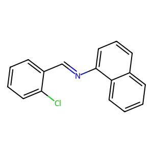 N-[(2-氯苯基)亚甲基]-1-萘胺 structure
